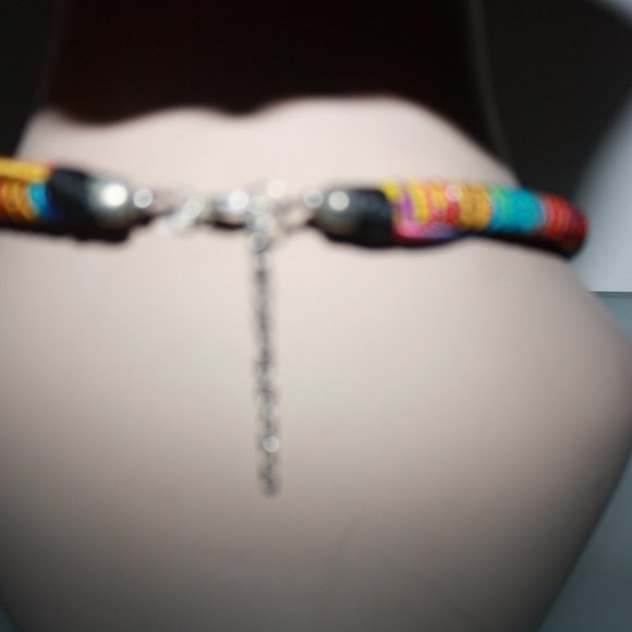 3/$15 Colorful Beaded Rope Necklace New - Picture 4 of 5